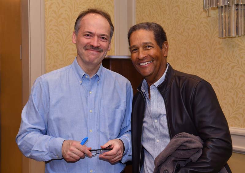 Will, with HBO's Bryant Gumbel